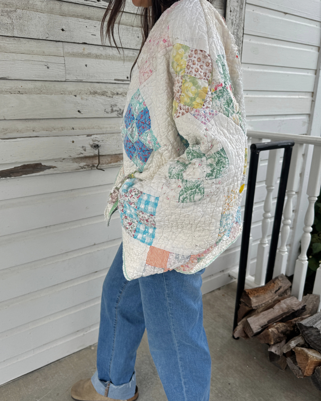 Scrappy Patchwork Quilt Jacket