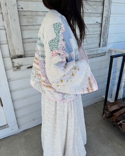 Pink Snake Trail Quilt Jacket
