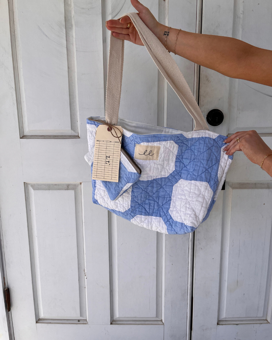 Vintage Quilt Tote/Pouch Set (02)
