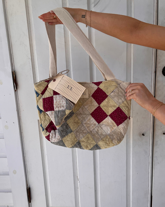 Vintage Quilt Tote/Pouch Set (03)