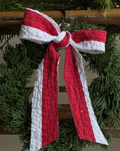 Quilt Bow Cedar Wreath (04)