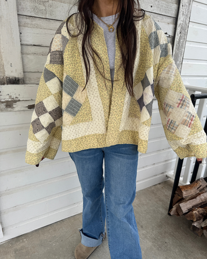 Floral Patchwork Quilt Jacket